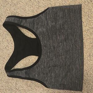 Black & Gray Sports Bra